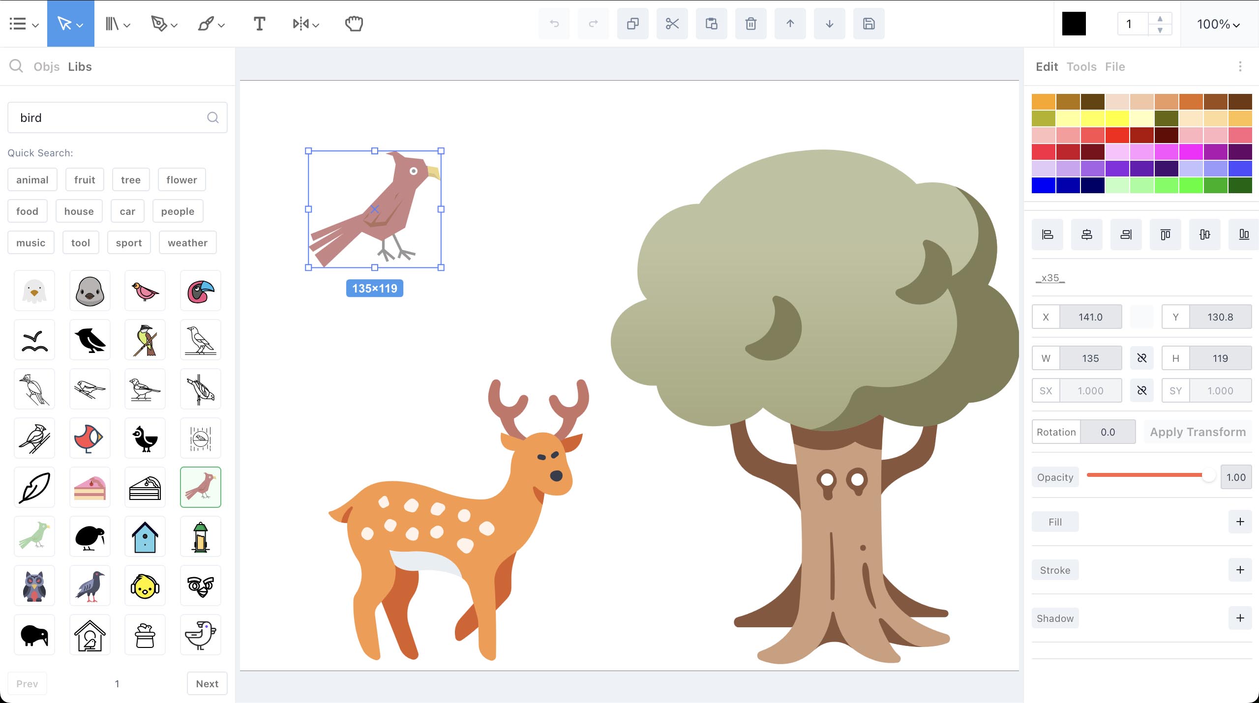 screenshot of the third release